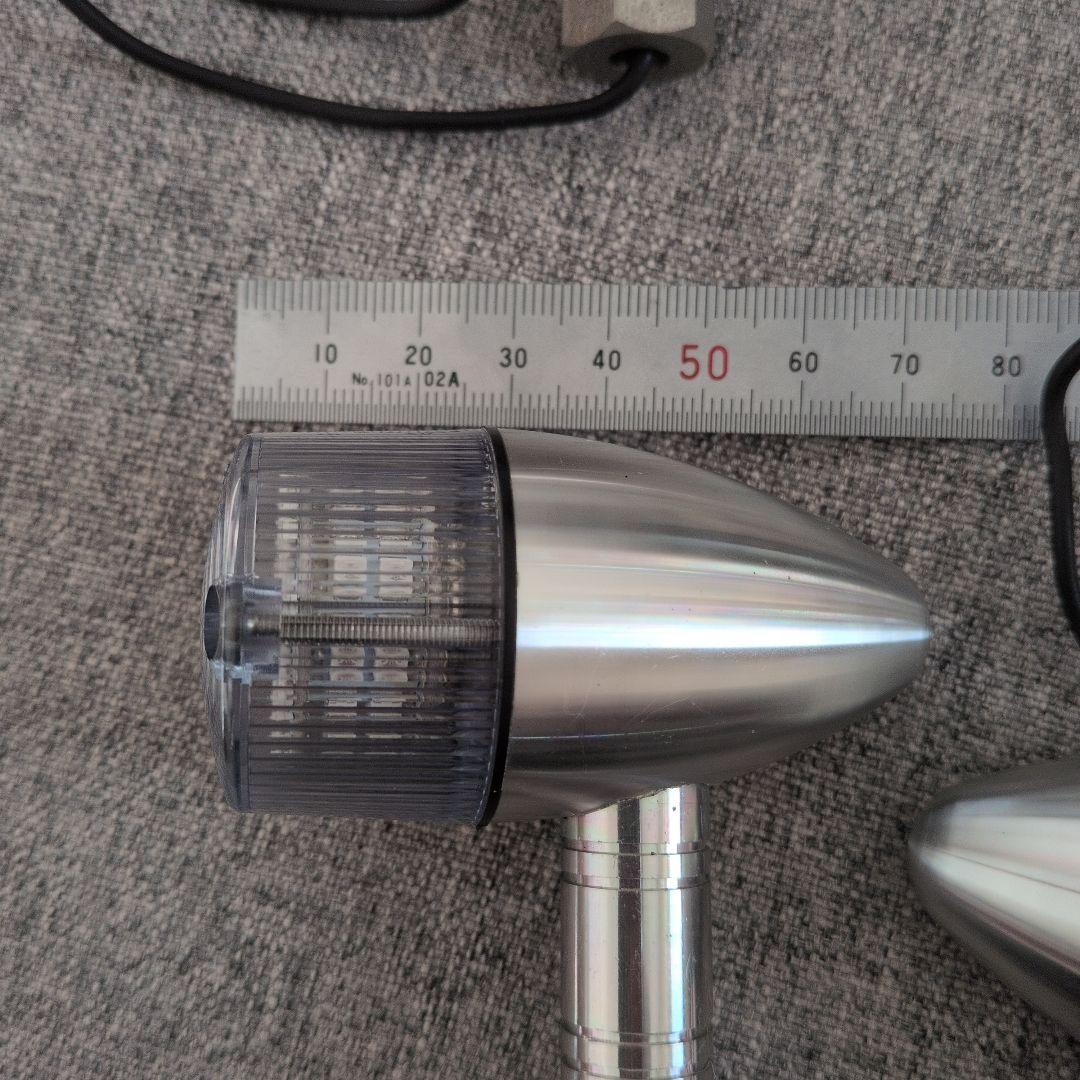 POSH アルミ削り出しウィンカー 4個セット　オレンジレンズ付き