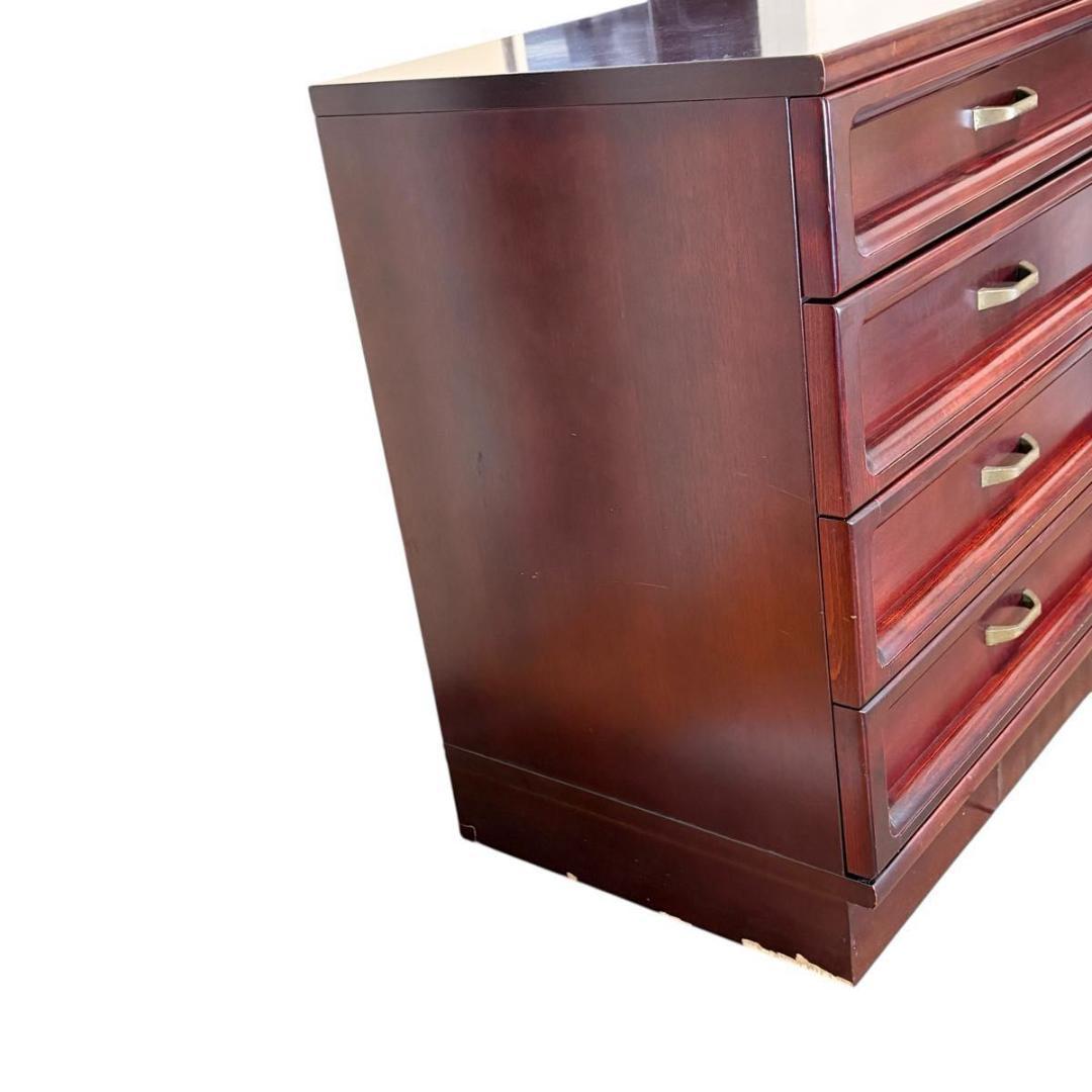 【送料無料】カリモク　サイドチェスト　４段　リビングボード　キャビネット