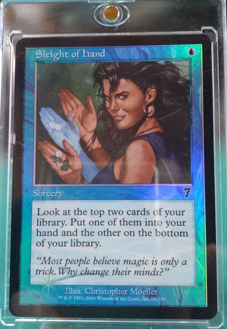 MTG 【Foil】《手練/Sleight of Hand》[7ED] 青C