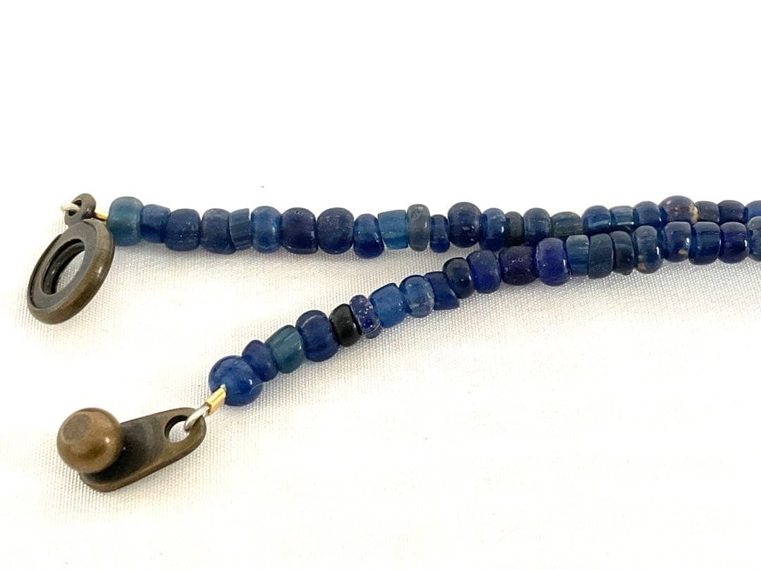 美しいオリジナル「マリ共和国千年ビーズとイタリア新トンボ玉」のネックレス