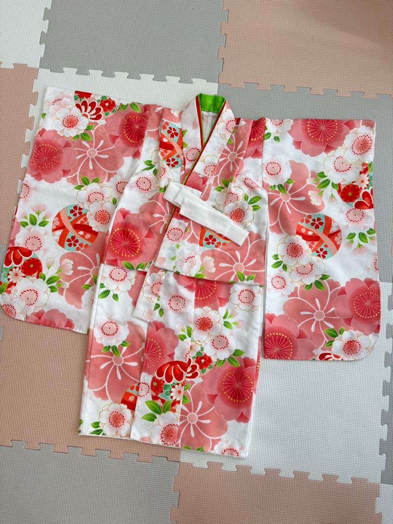七五三　着物 3歳 被布 セット　花ひめ