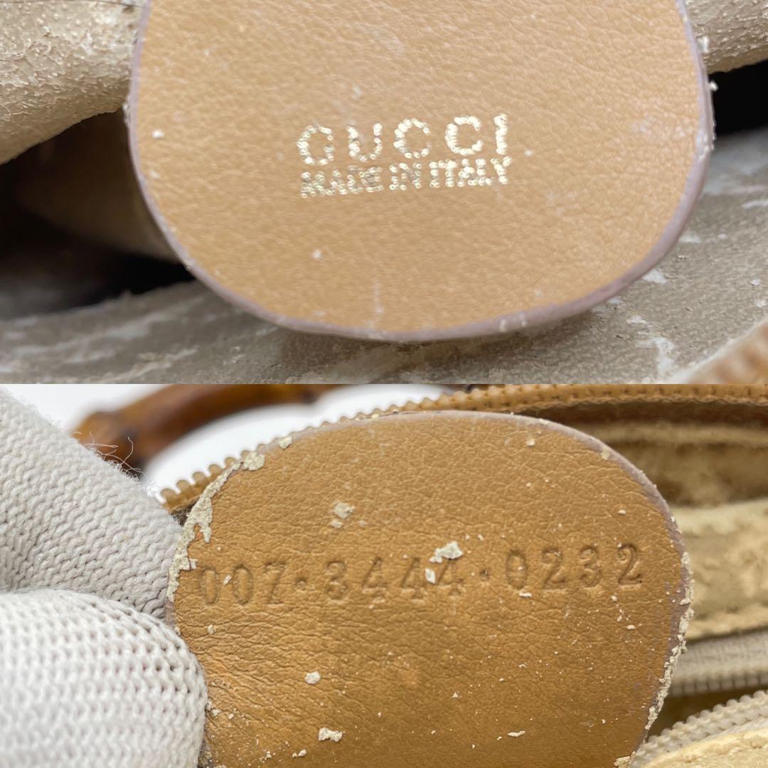特価✨ GUCCI グッチ バンブー 2way ミニハンドバッグ ブラウン系