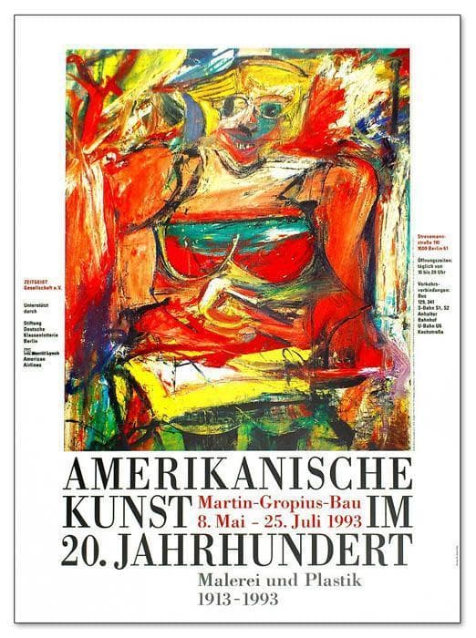 ウーマン5/ウィリアム デ クーニング/ポスター