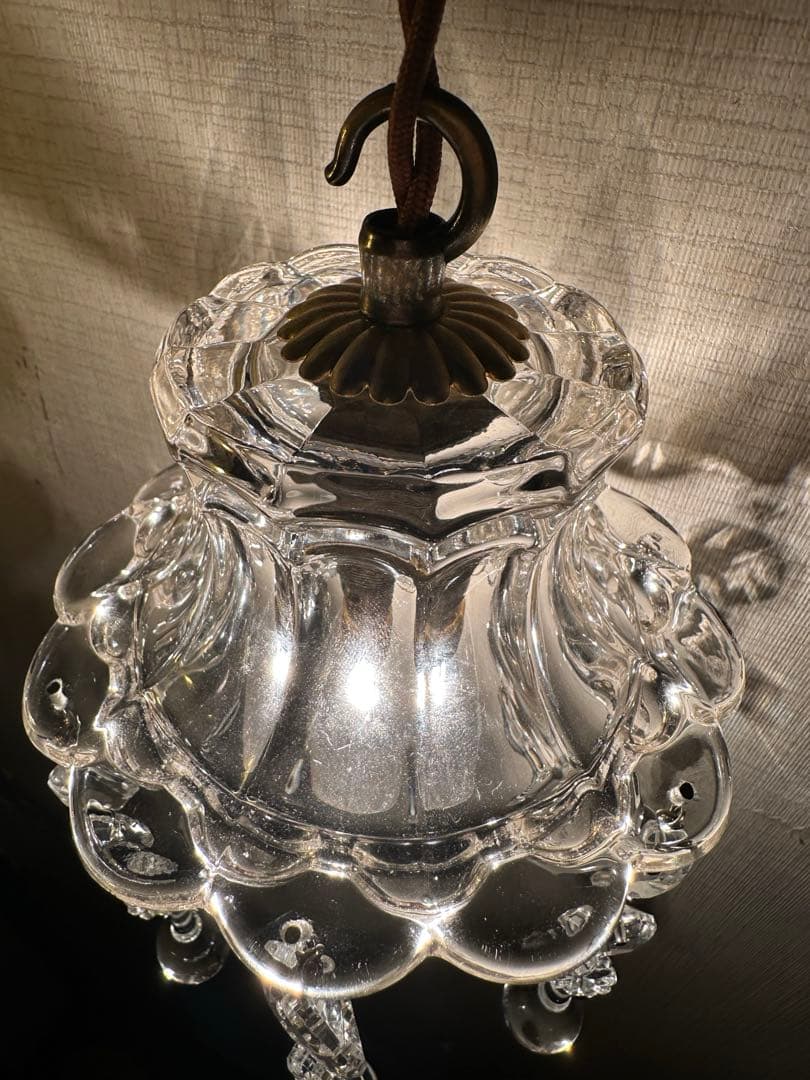 希少＊ 1920年代 フランス アンティーク 大きな可愛いお花のミニシャンデリア