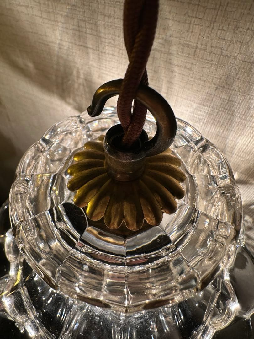 希少＊ 1920年代 フランス アンティーク 大きな可愛いお花のミニシャンデリア