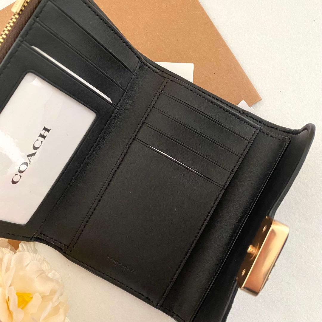 新品　正規品☆COACH コーチ　折り財布　ブラウン　レザー　長財布