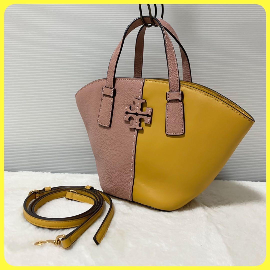 未使用級 TORY BURCH マックグロー 2way ショルダー バッグ 革