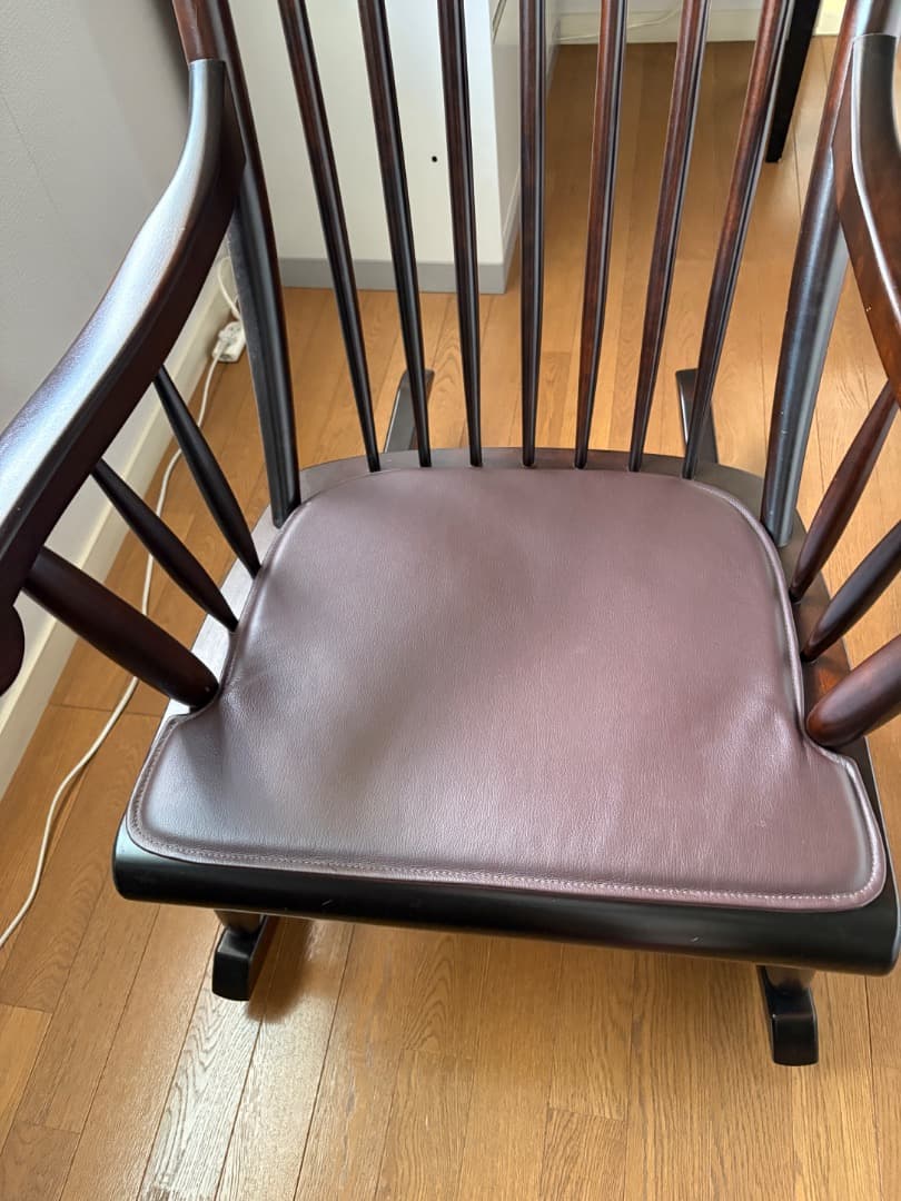 松本民芸家具　ロッキングチェア　クッション付き