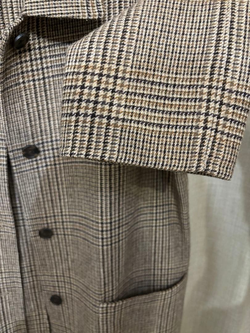 TODAYFUL ステンカラーチェックコート