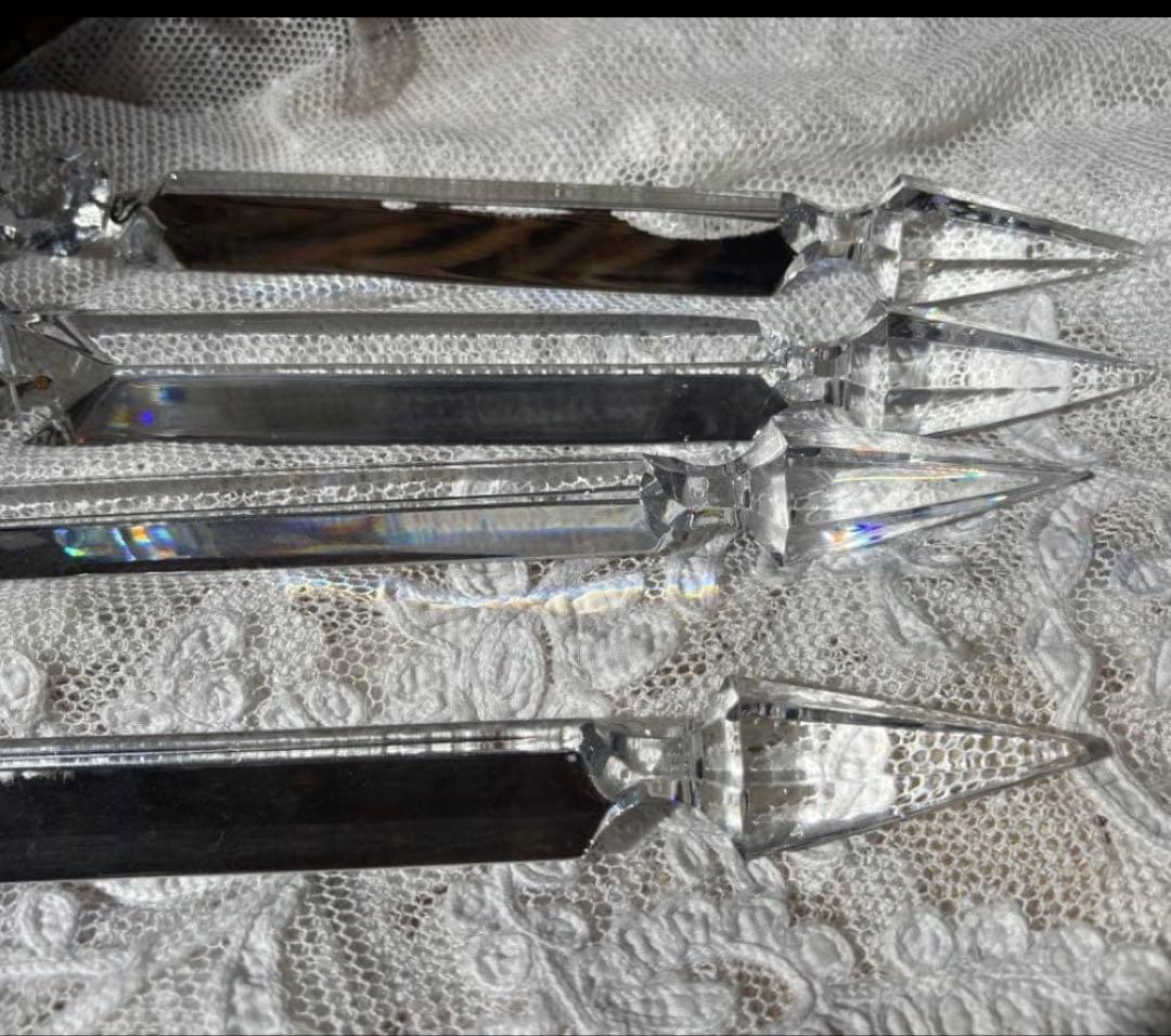 4本　バカラ　シャンデリアパーツ