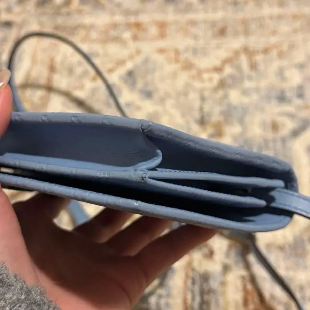 【最終値下げ】グッチ Gucci ブルー ショルダーバッグ WOC