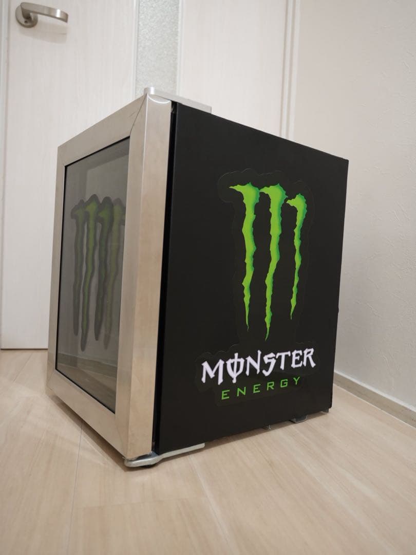 値下げMonster Energy カスタム冷蔵庫 ガラス扉