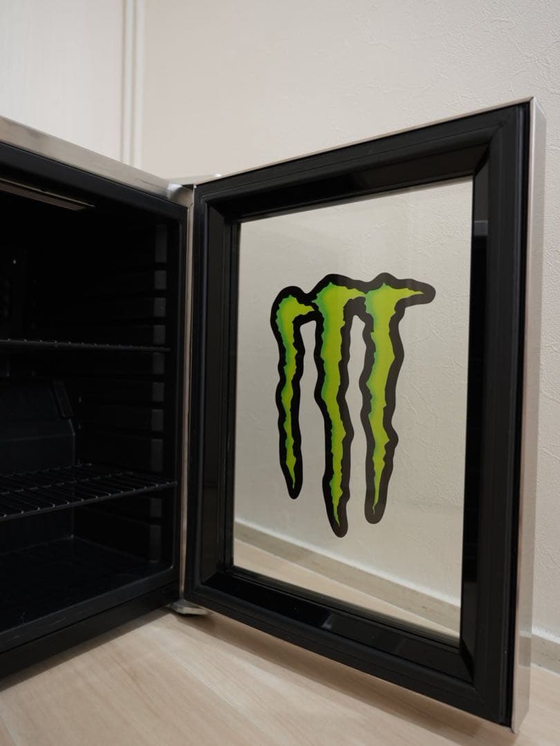 値下げMonster Energy カスタム冷蔵庫 ガラス扉