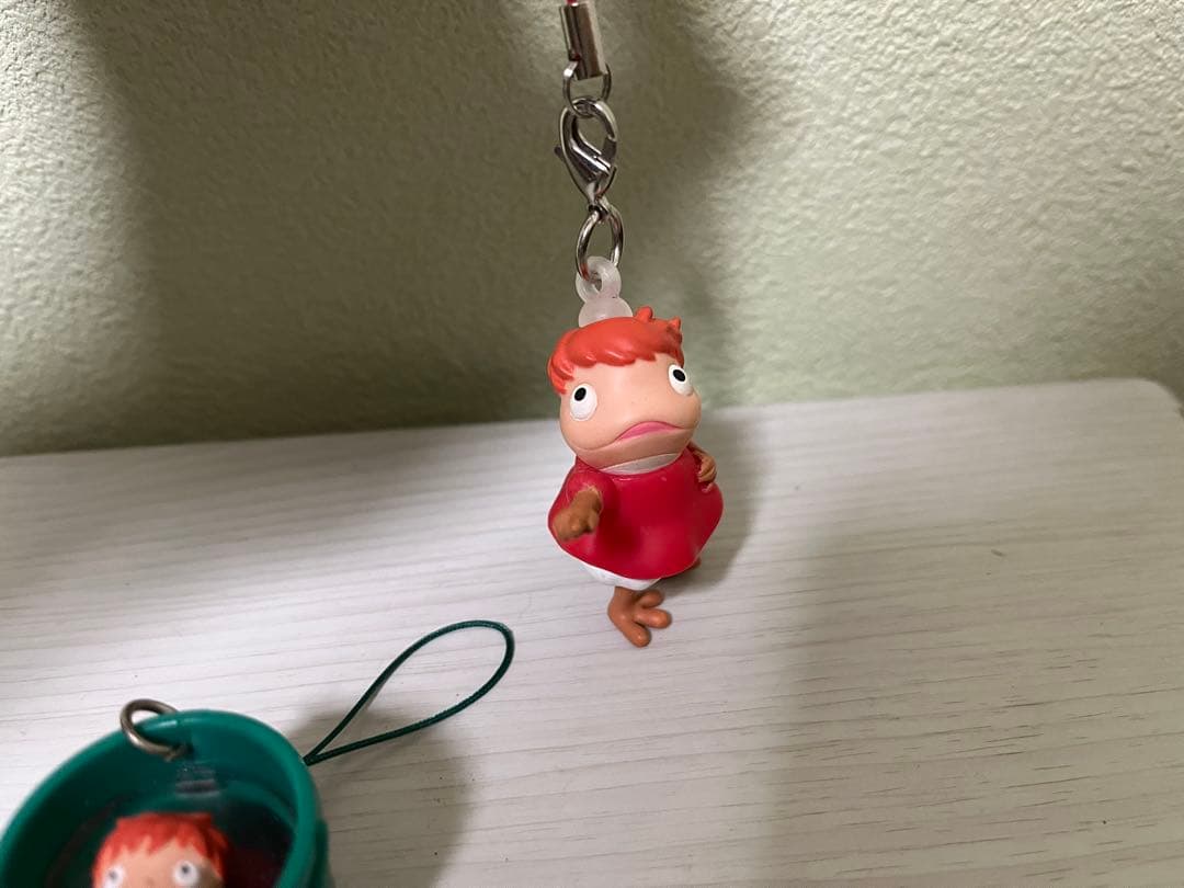 崖の上のポニョ　半魚人　バケツ　ストラップ　キーホルダー