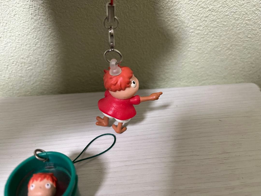 崖の上のポニョ　半魚人　バケツ　ストラップ　キーホルダー