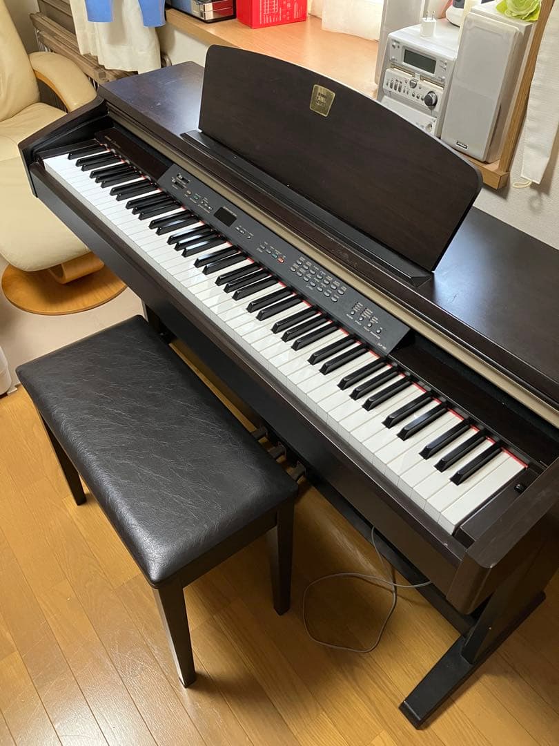 【ジャンク品】YAMAHA CLP-120 デジタルピアノ 椅子付き