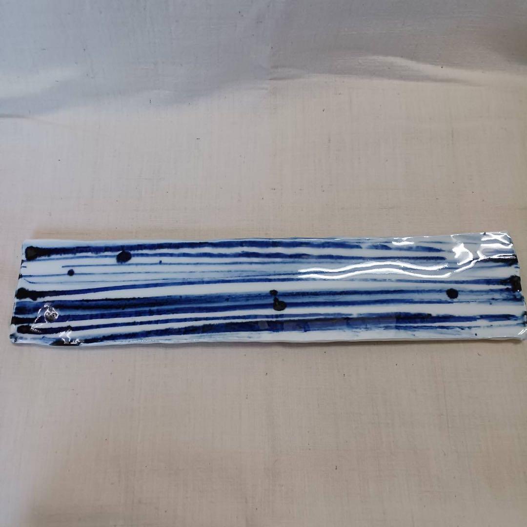 加藤委さん作　染付長皿