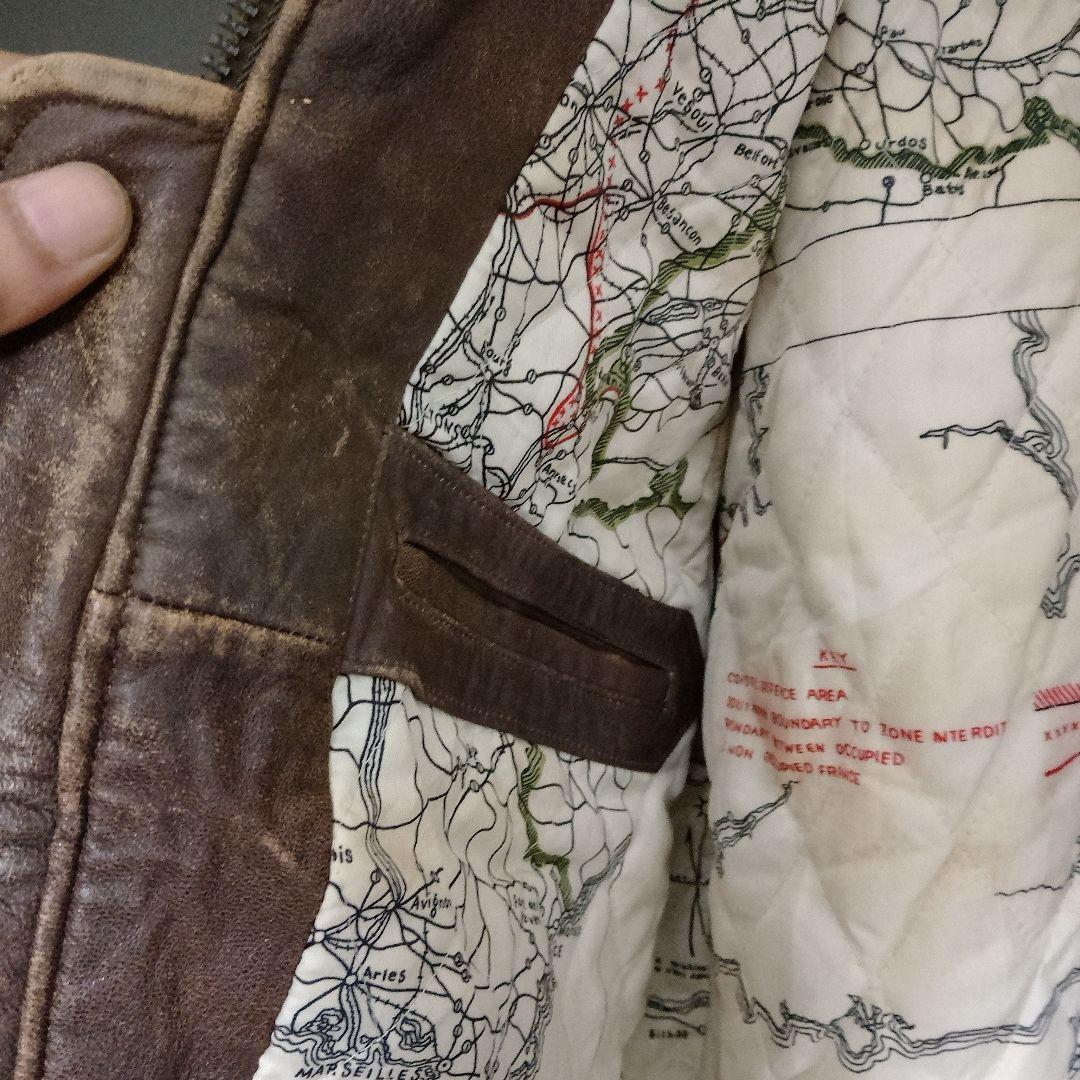 ヴィンテージブラウンレザーライダースジャケット