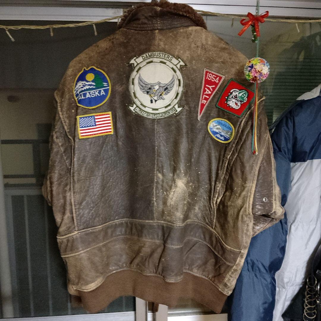 ヴィンテージブラウンレザーライダースジャケット