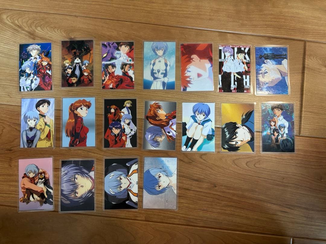 レア‼︎当時品　新世紀エヴァンゲリオンクリスタルカード8枚含、カード計200枚以上