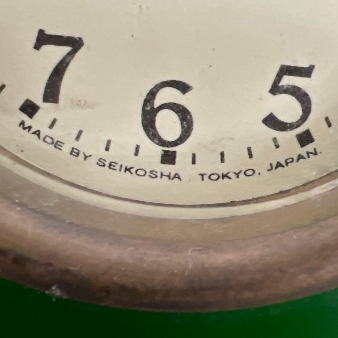 精工舎　ガラス宮型置時計　稼動品　高約22㎝/1708g 東Y8-0122☆2F