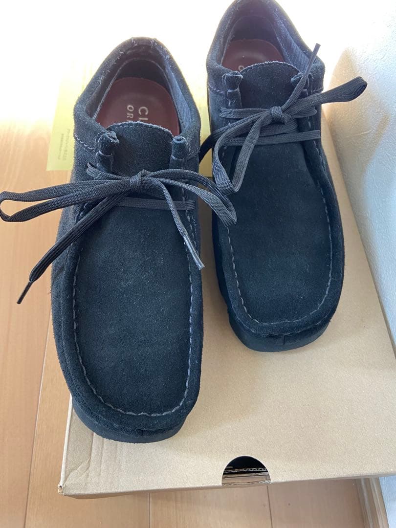 CLARKS ORIGINALS GORE-TEX ブラックワラビーUK７