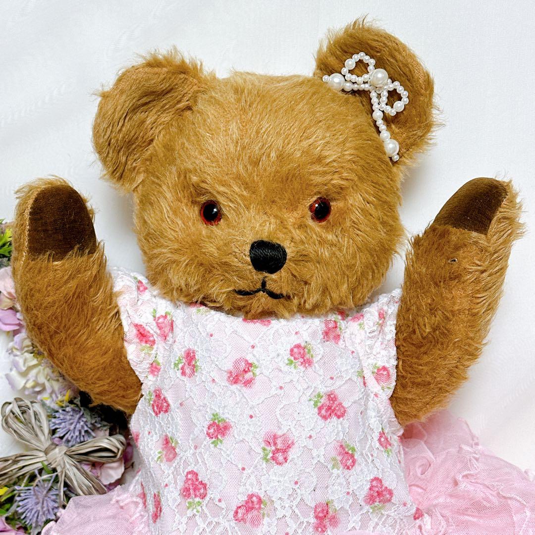 ❤️ペディグリー❤️ 大きめアンティークテディベア　ビンテージ　イギリス