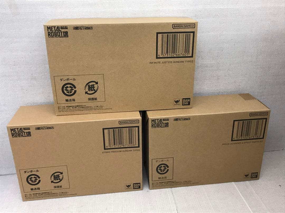 未開封品　L ROBOT魂 ストライクフリーダムガンダム弍式他3点セット