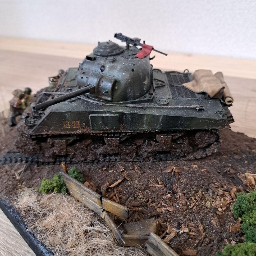 シャーマン戦車ジオラマ