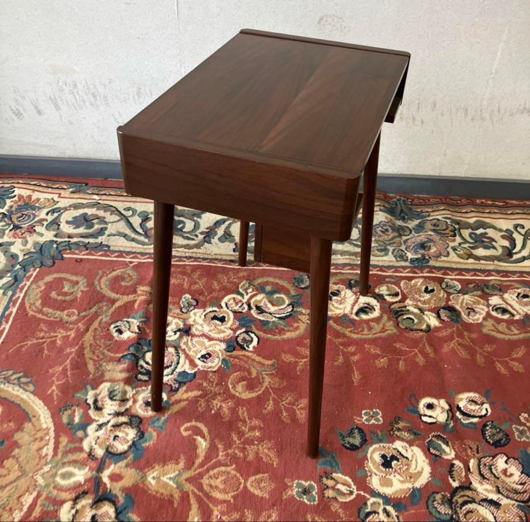 北欧レトロ 木製ドレッサー 化粧台 鏡台 サイドテーブル 古家具 ビンテージ