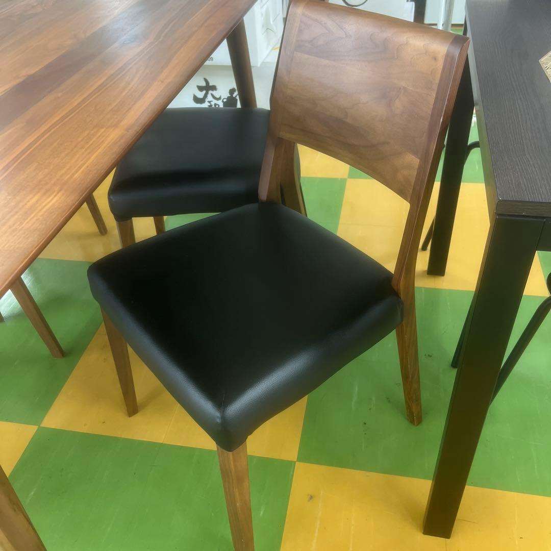 大塚家具　ダイニングセット　天然木　椅子カバー4枚付