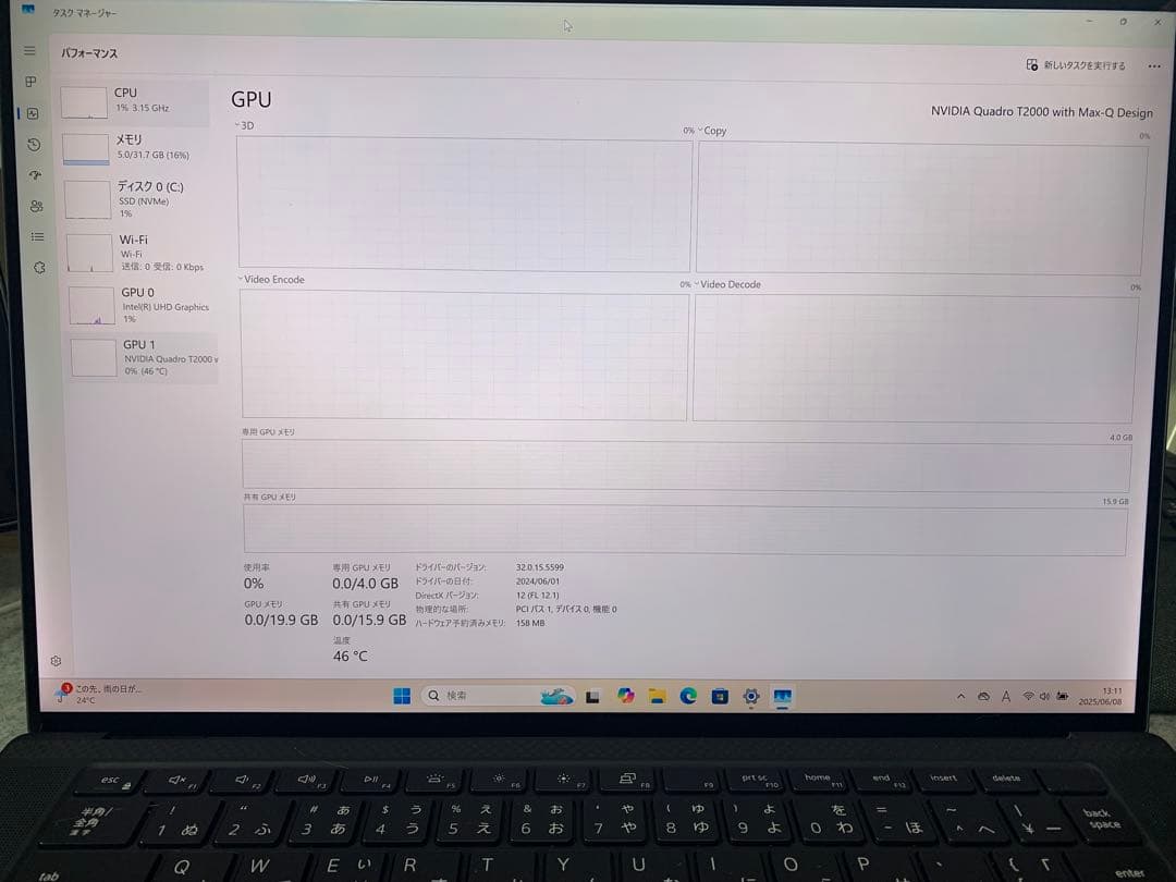 DELL Precision 5550 10世代i7 32G 1T NVIDIA