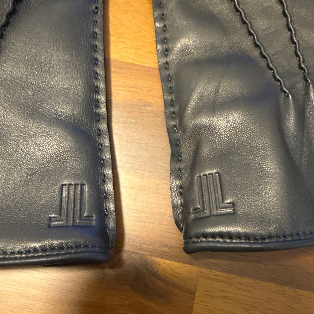ランバン　ラムレザーグローブ　手袋　カシミヤ　24センチ