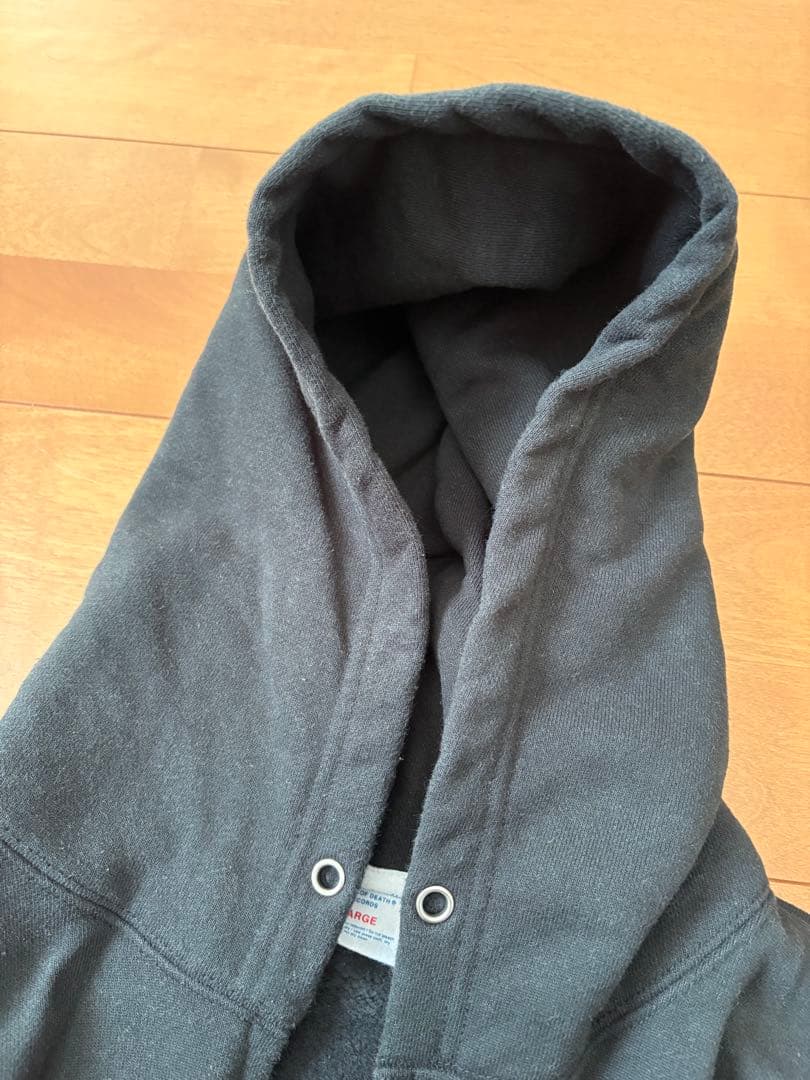 PIZZA OF DEATH ブラック　フルジップパーカー