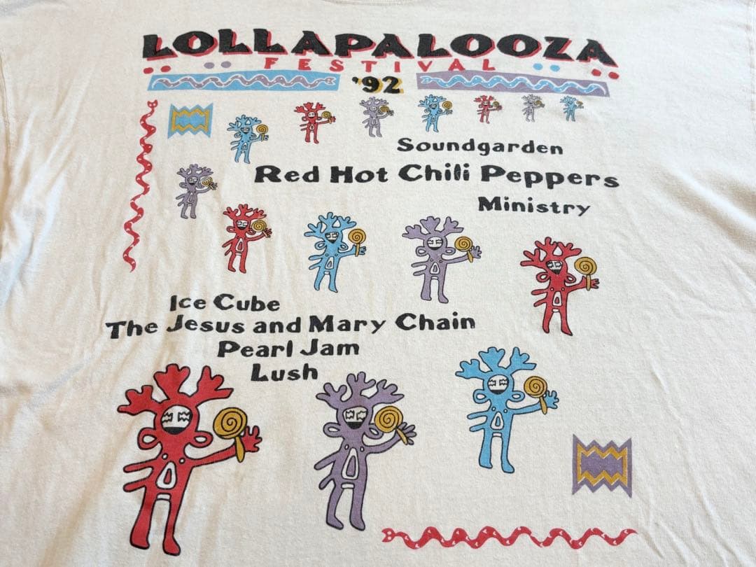 92s LOLLAPALOOZA Tシャツ 90s ロラパルーザ レッチリ
