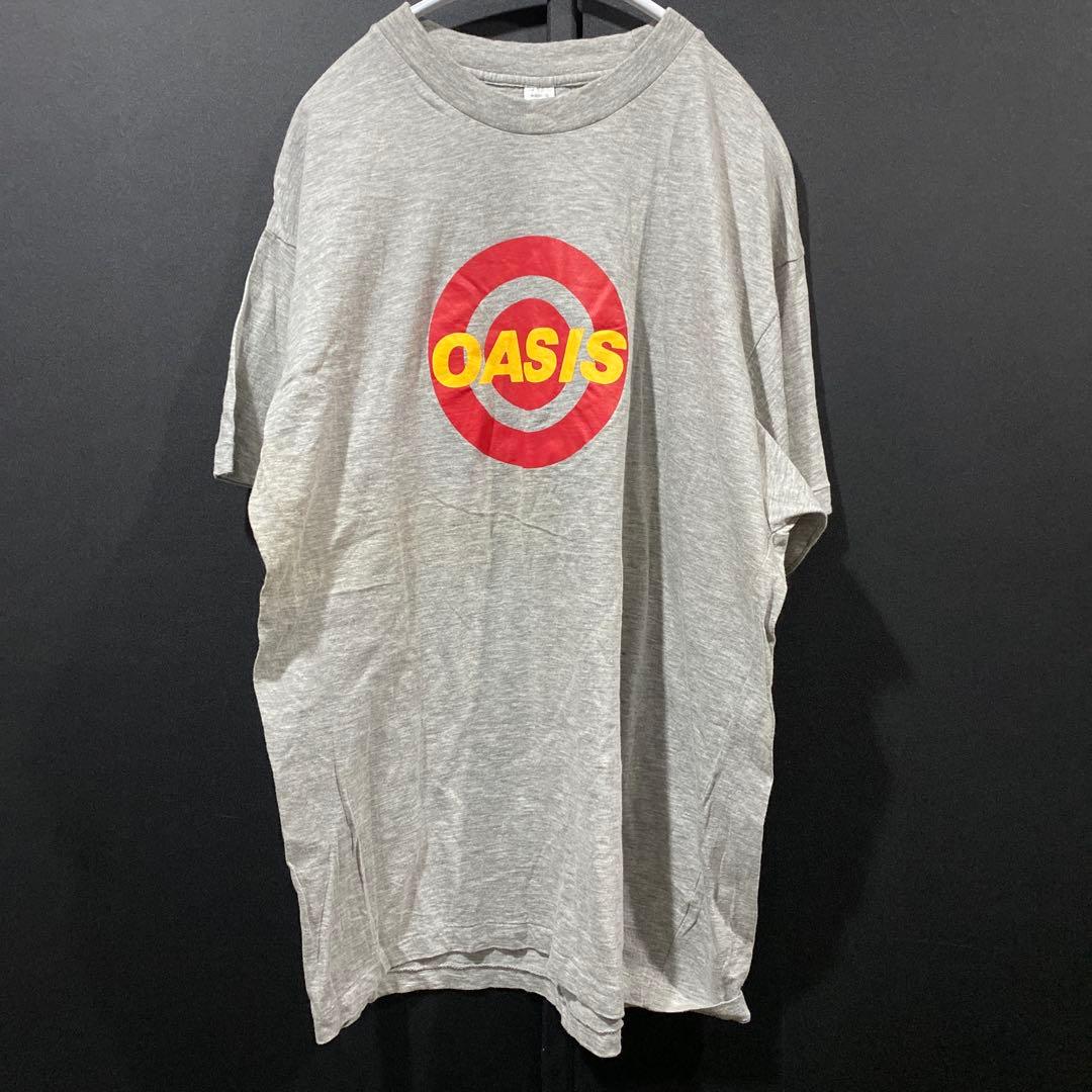 Oasis サークルロゴ Tシャツ グレー　Lサイズ　オアシス