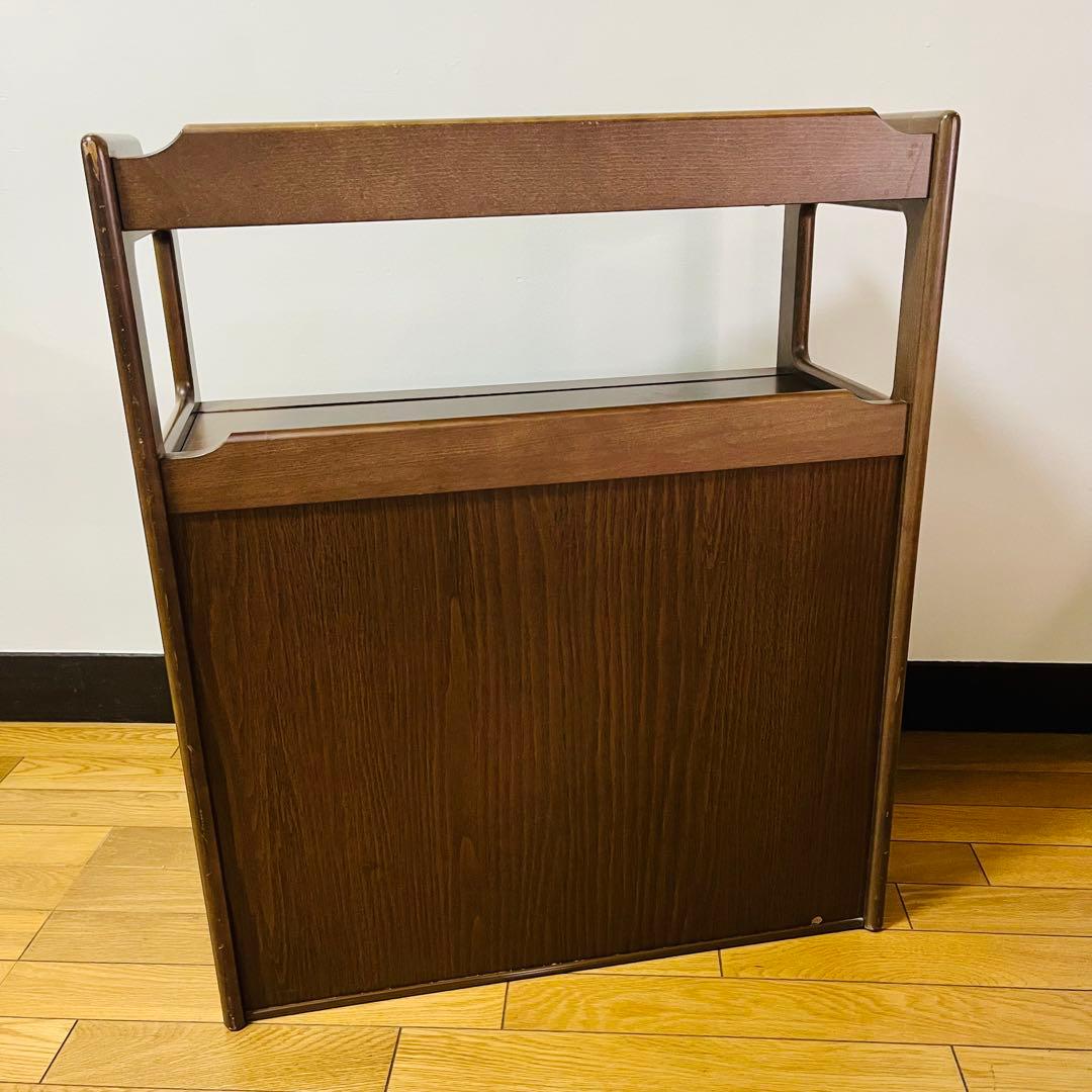 Karimoku カリモク 木製 電話台、FAX台　キャビネット飾り棚 収納 台