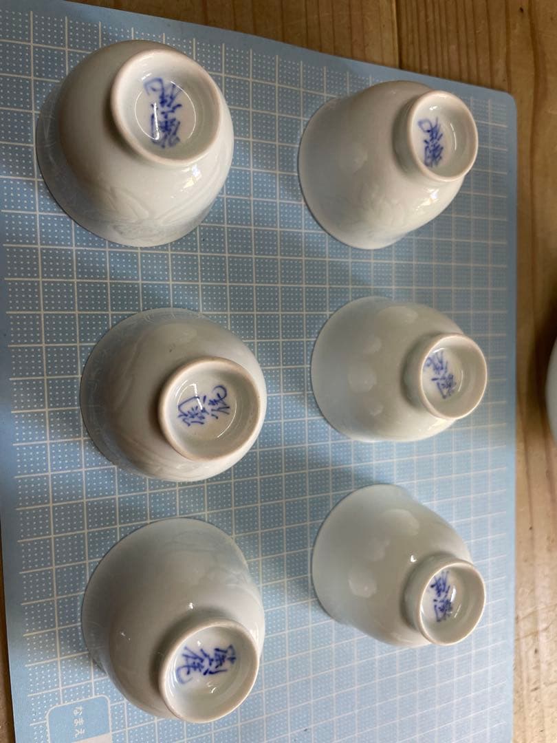 樋渡陶六　煎茶器【m1125 骨董品　茶道具　有田　白磁　茶道　茶器　レトロ 】