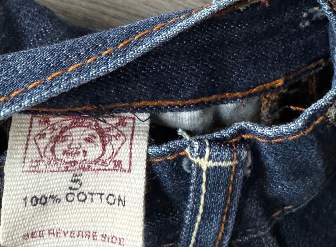 evisu キッズ マルチポケットデニムパンツ