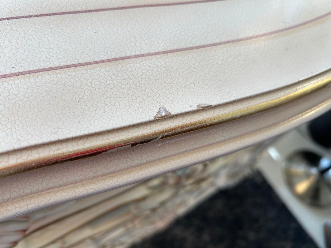 ロココスタイル チェスト4段キャビネット ピンク