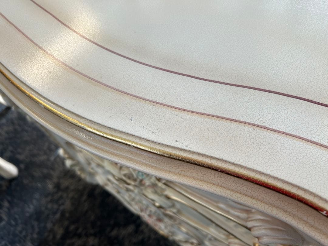 ロココスタイル チェスト4段キャビネット ピンク