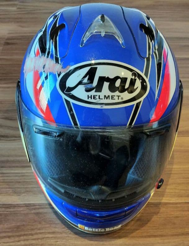 【北川選手サイン入り】Arai RX-7RR4 キタガワ フルフェイスヘルメット