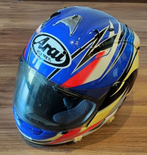 【北川選手サイン入り】Arai RX-7RR4 キタガワ フルフェイスヘルメット