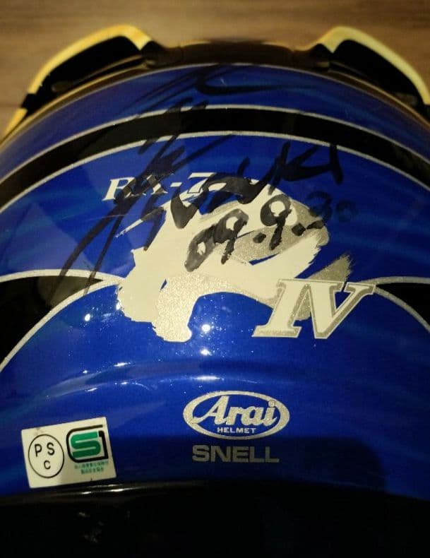 【北川選手サイン入り】Arai RX-7RR4 キタガワ フルフェイスヘルメット