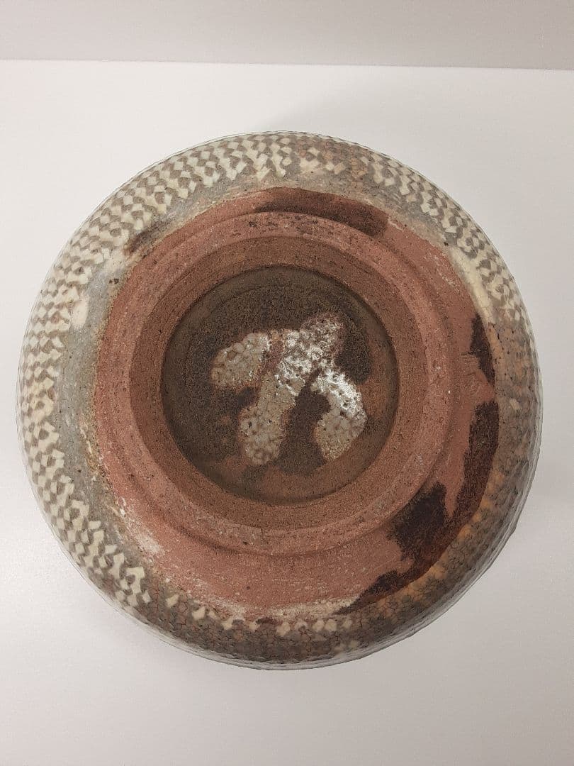 B312　時代古作 在銘 李朝三島白象嵌菓子鉢 直径22.3㎝ 茶道具　　DD