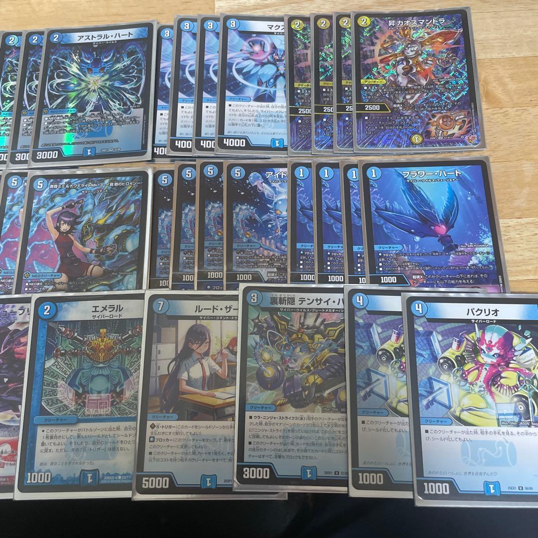 青単サイバーデッキ　40枚スリーブ付き