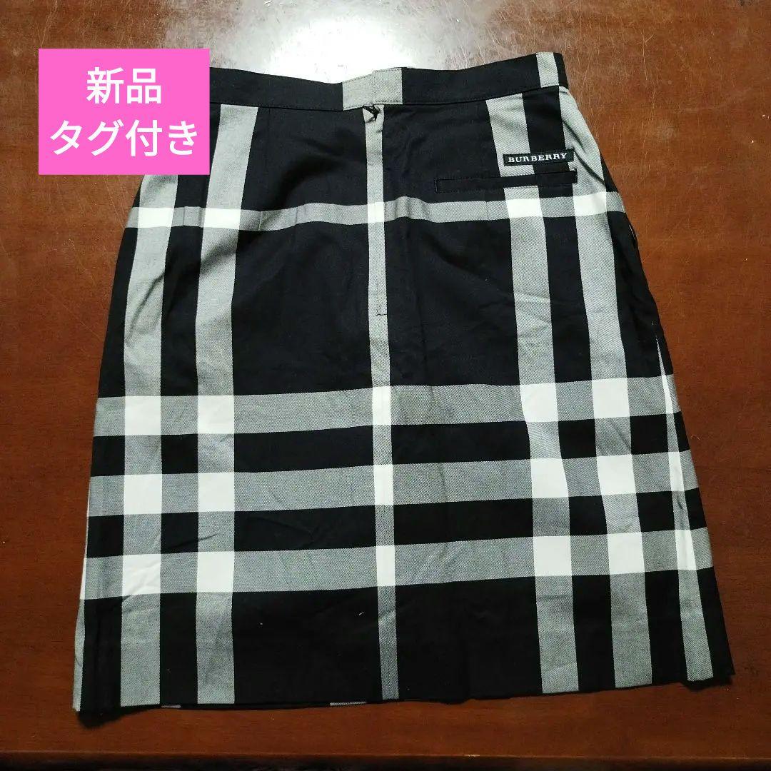 BURBERRY GOLF チェック柄 タイトスカート 黒・白・グレー　正規品