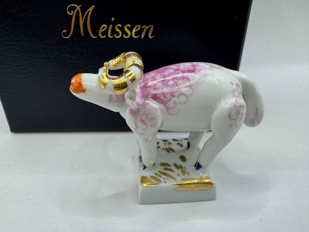 極美品 Meissen マイセン 干支シリーズ 羊　ひつじ　フィギュリン
