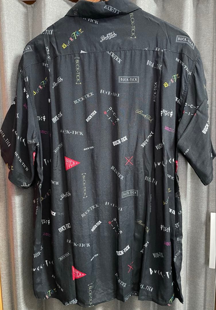 BUCK-TICK 歴代ロゴ柄アロハ開襟シャツ　Ｌサイズ