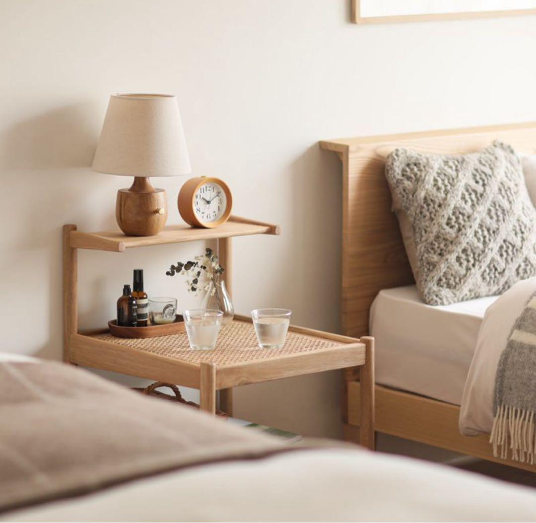 RE:CENO　リセノ　ナイトテーブル　ラタンミックス